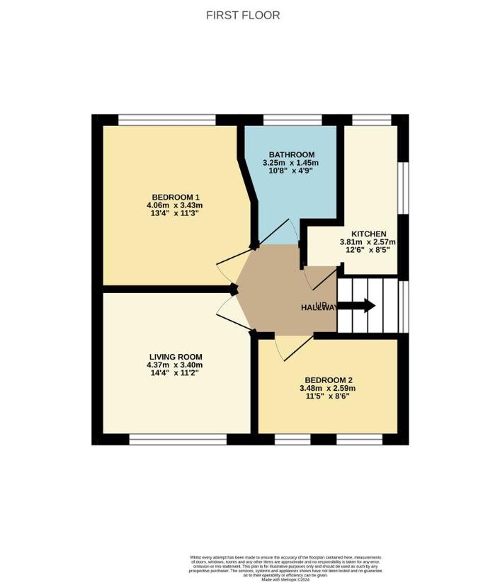 2 bedroom maisonette for sale - floorplan