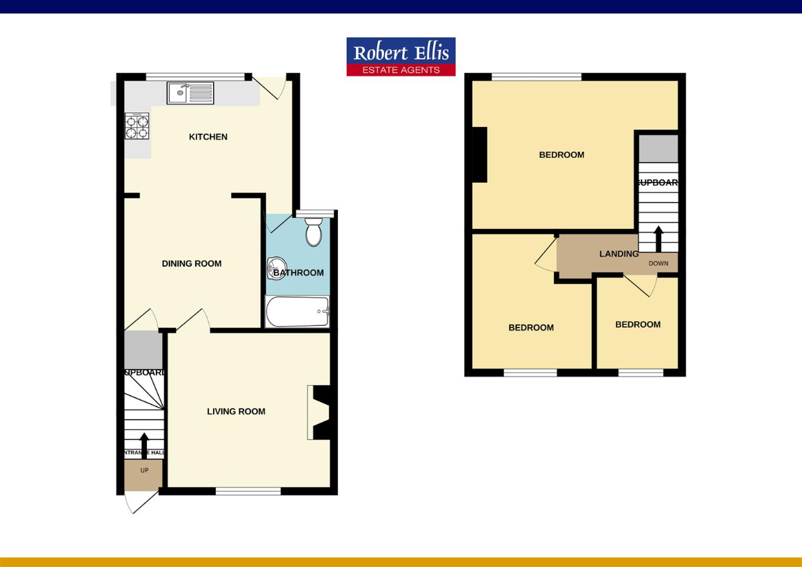 3 bedroom terraced house for sale - floorplan