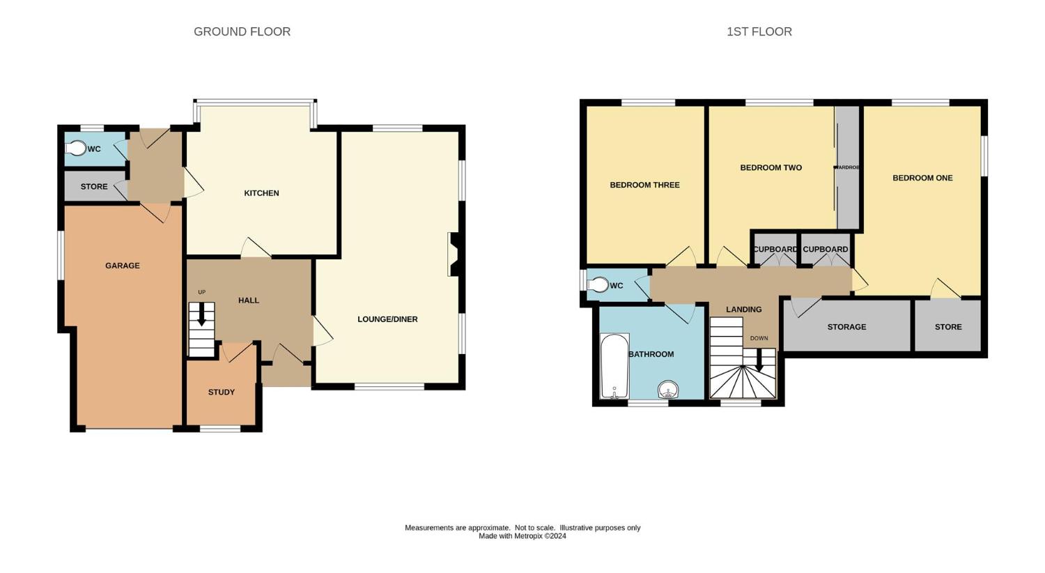 3 bedroom detached house for sale - floorplan