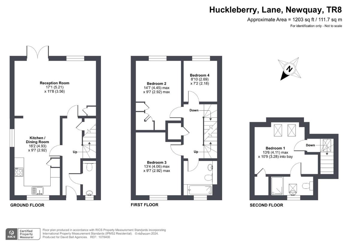 4 bedroom semi-detached house for sale - floorplan