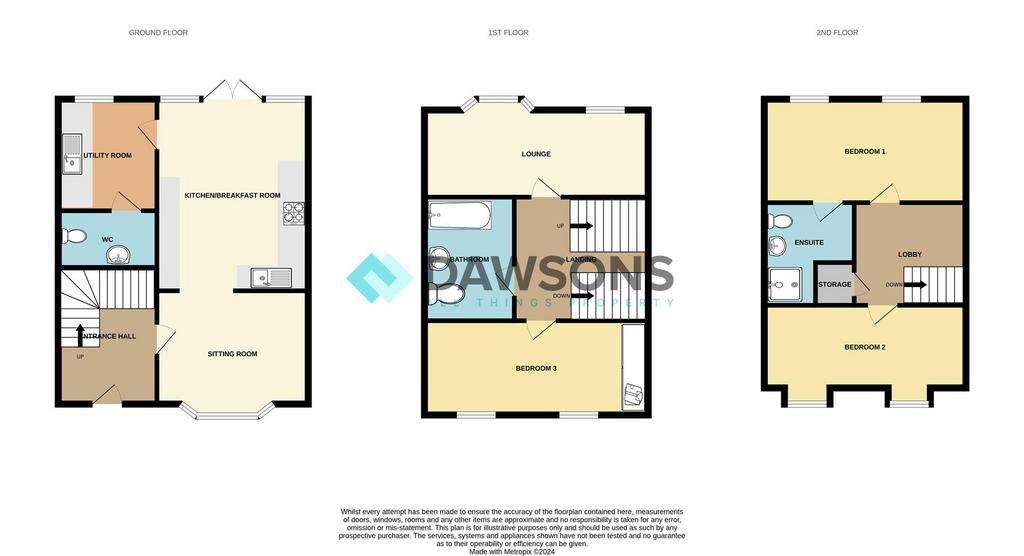 3 bedroom town house for sale - floorplan