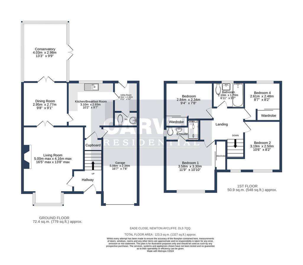 4 bedroom detached house for sale - floorplan