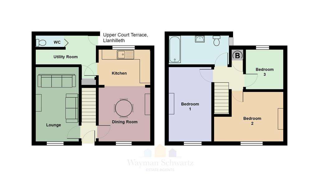 3 bedroom terraced house for sale - floorplan