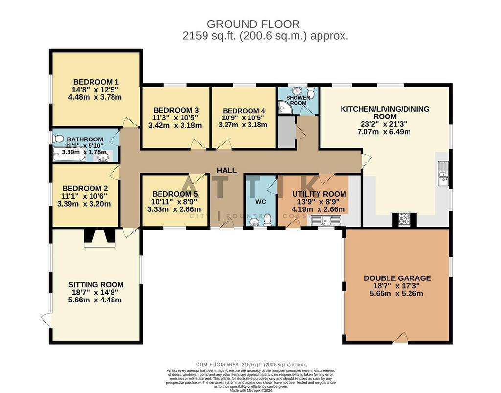 5 bedroom barn conversion for sale - floorplan