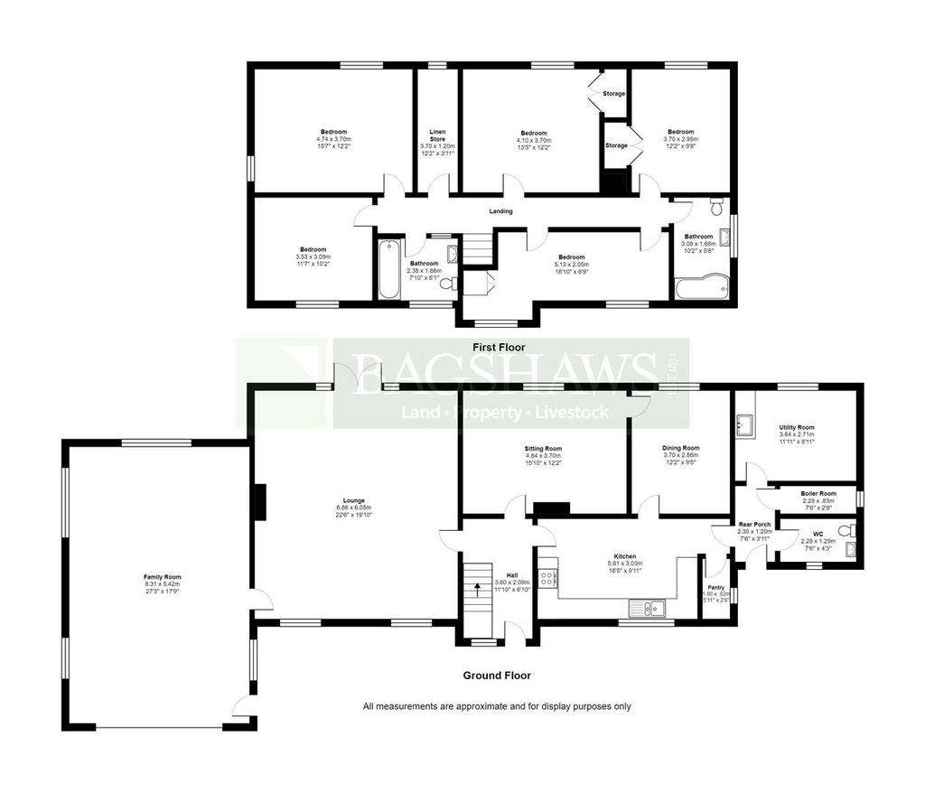 5 bedroom farm house for sale - floorplan