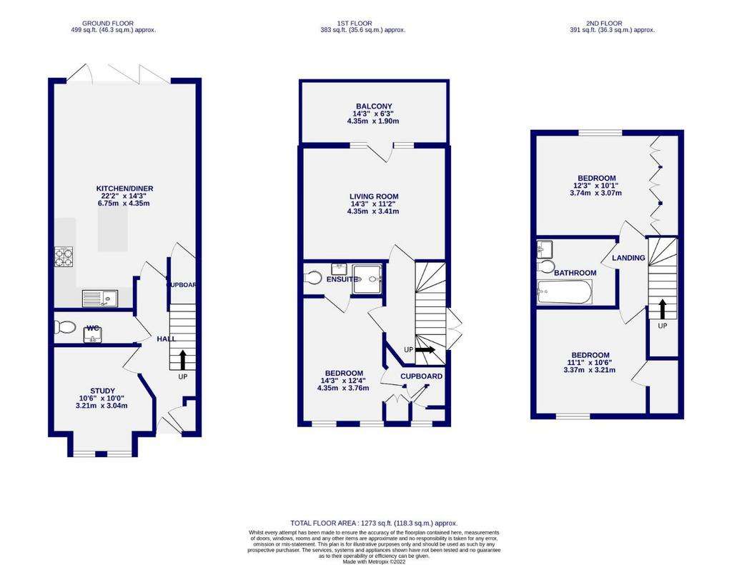 3 bedroom town house for sale - floorplan