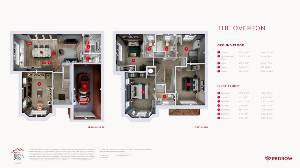 4 bedroom detached house for sale - floorplan