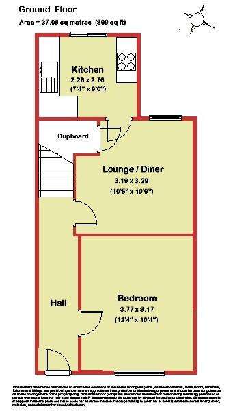 4 bedroom terraced house for sale - floorplan