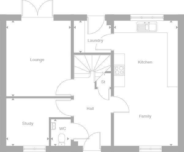 4 bedroom detached house for sale - floorplan