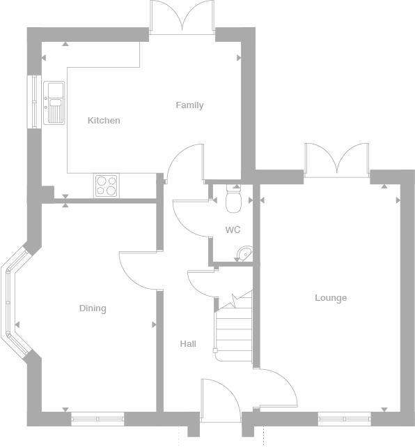 4 bedroom detached house for sale - floorplan