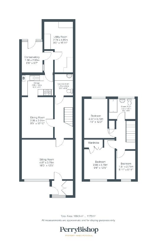 3 bedroom property for sale - floorplan