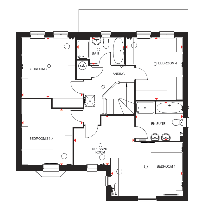 4 bedroom detached house for sale - floorplan