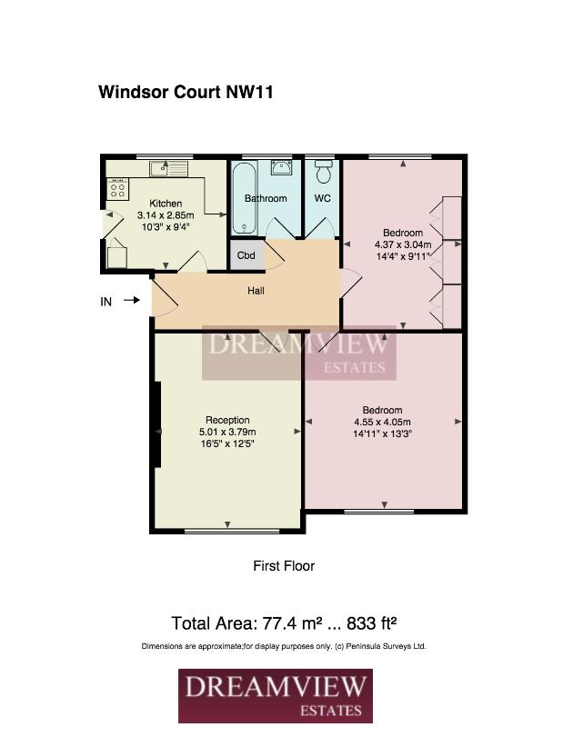 2 bedroom flat for sale - floorplan