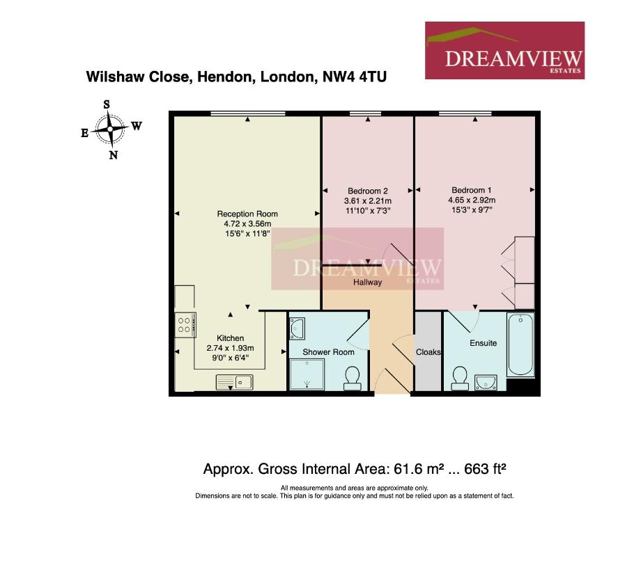 2 bedroom flat for sale - floorplan