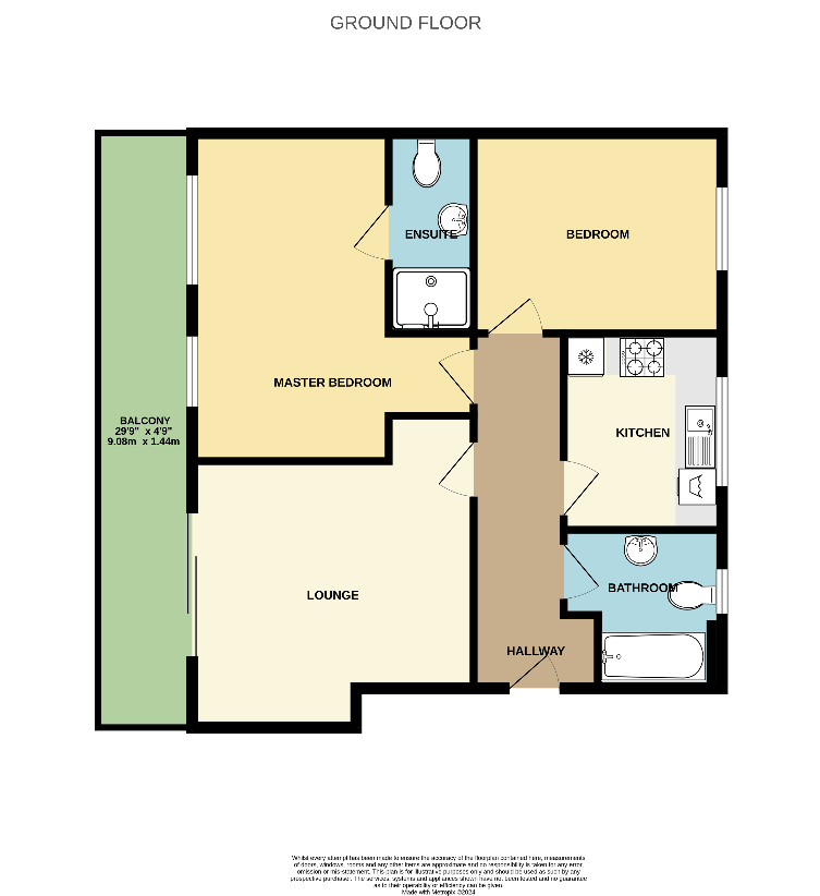 2 bedroom flat for sale - floorplan