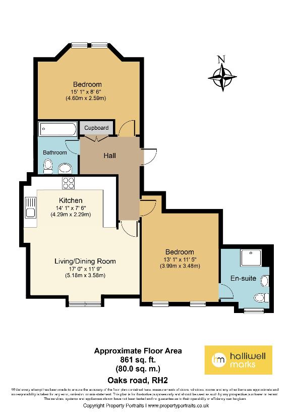 2 bedroom flat for sale - floorplan