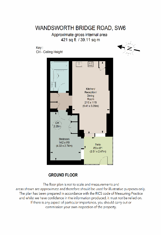 1 bedroom flat for sale - floorplan