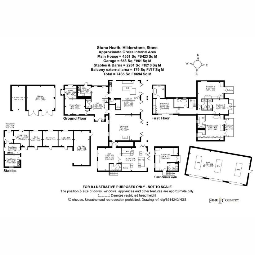 5 bedroom detached house for sale - floorplan