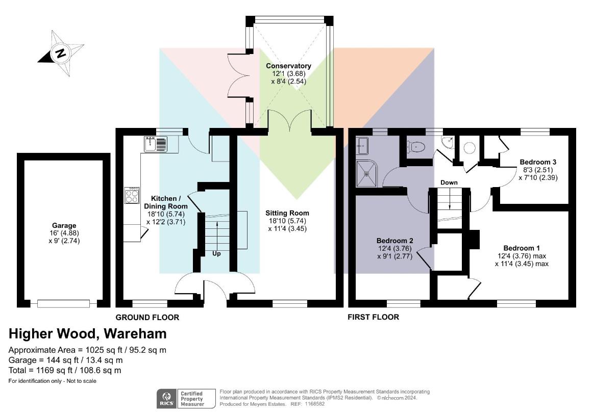 3 bedroom terraced house for sale - floorplan