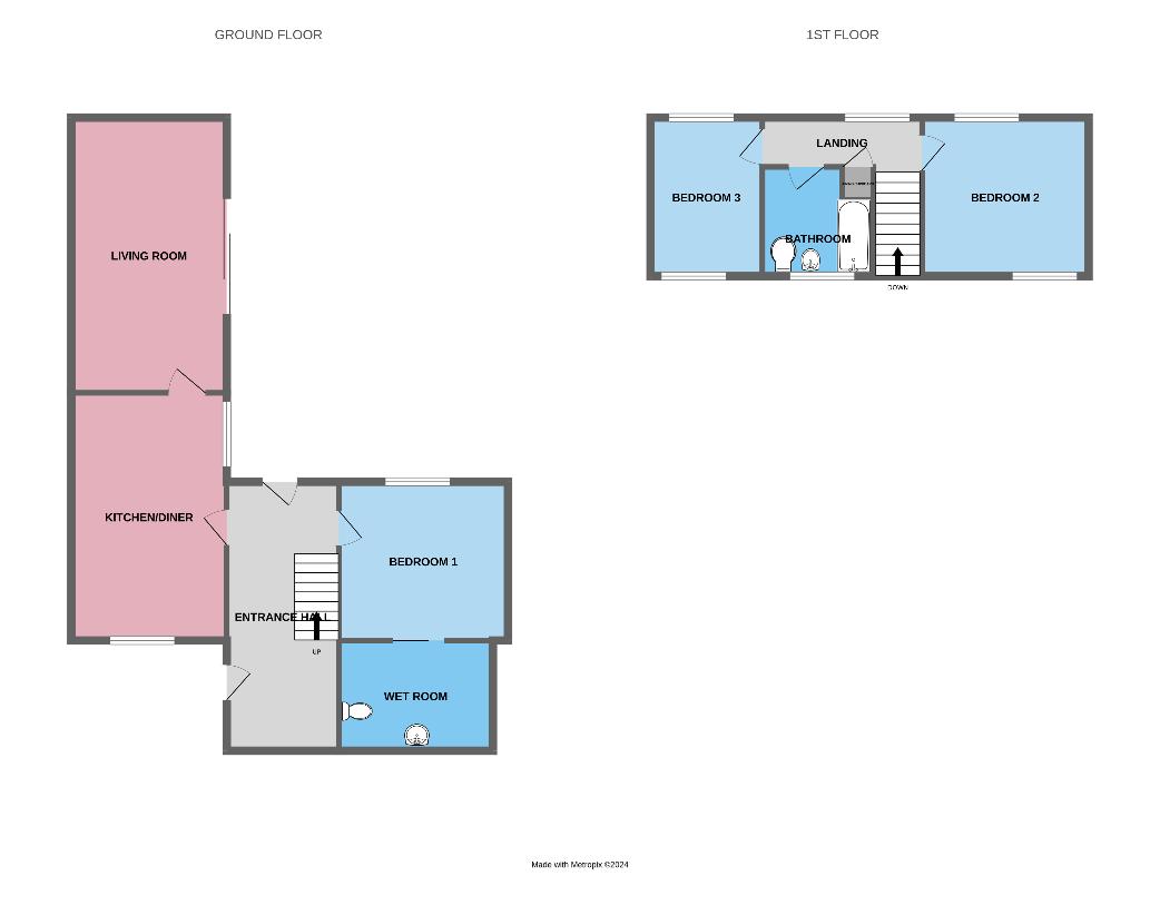 3 bedroom property for sale - floorplan