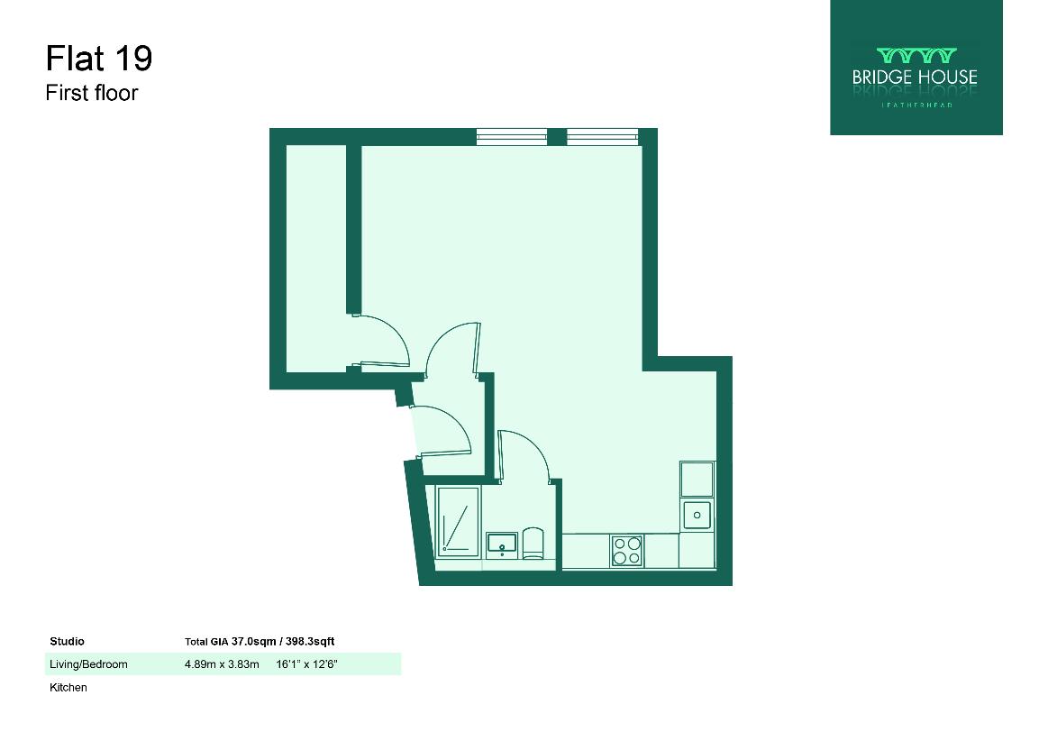 1 bedroom flat for sale - floorplan