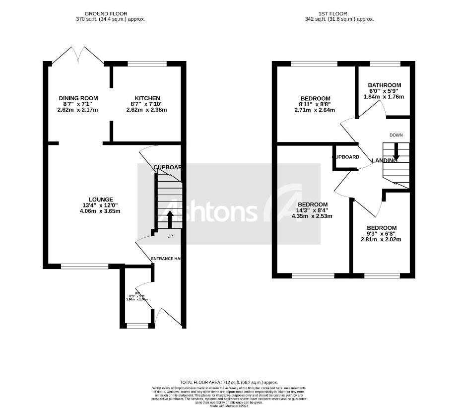 3 bedroom town house for sale - floorplan