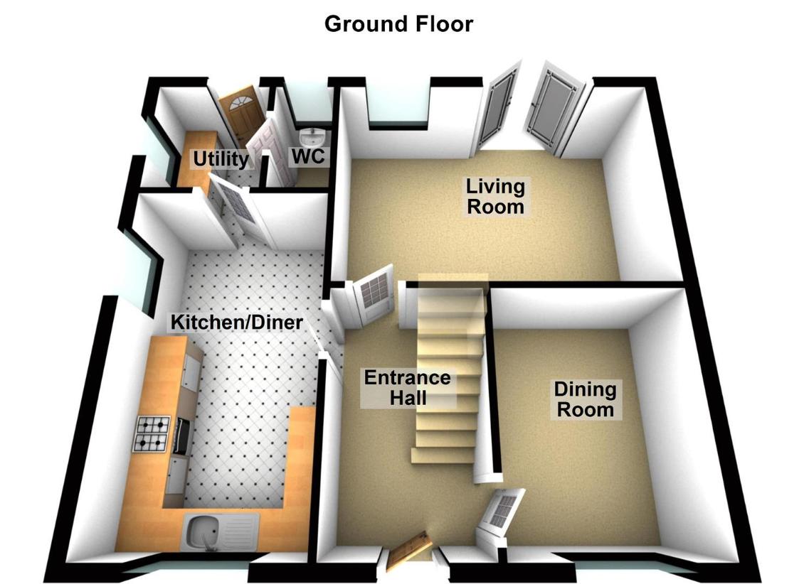 4 bedroom detached house for sale - floorplan