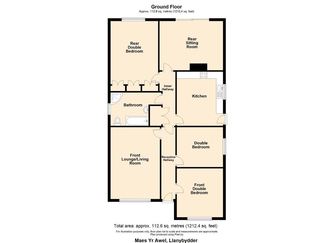 3 bedroom bungalow for sale - floorplan