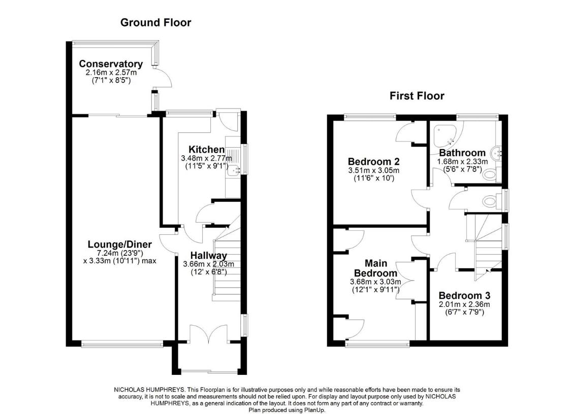 3 bedroom detached house for sale - floorplan