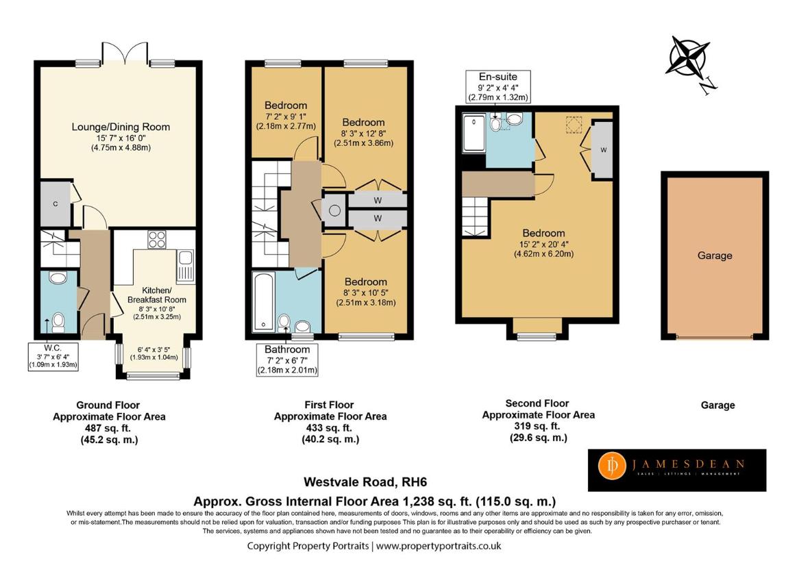 4 bedroom semi-detached house for sale - floorplan