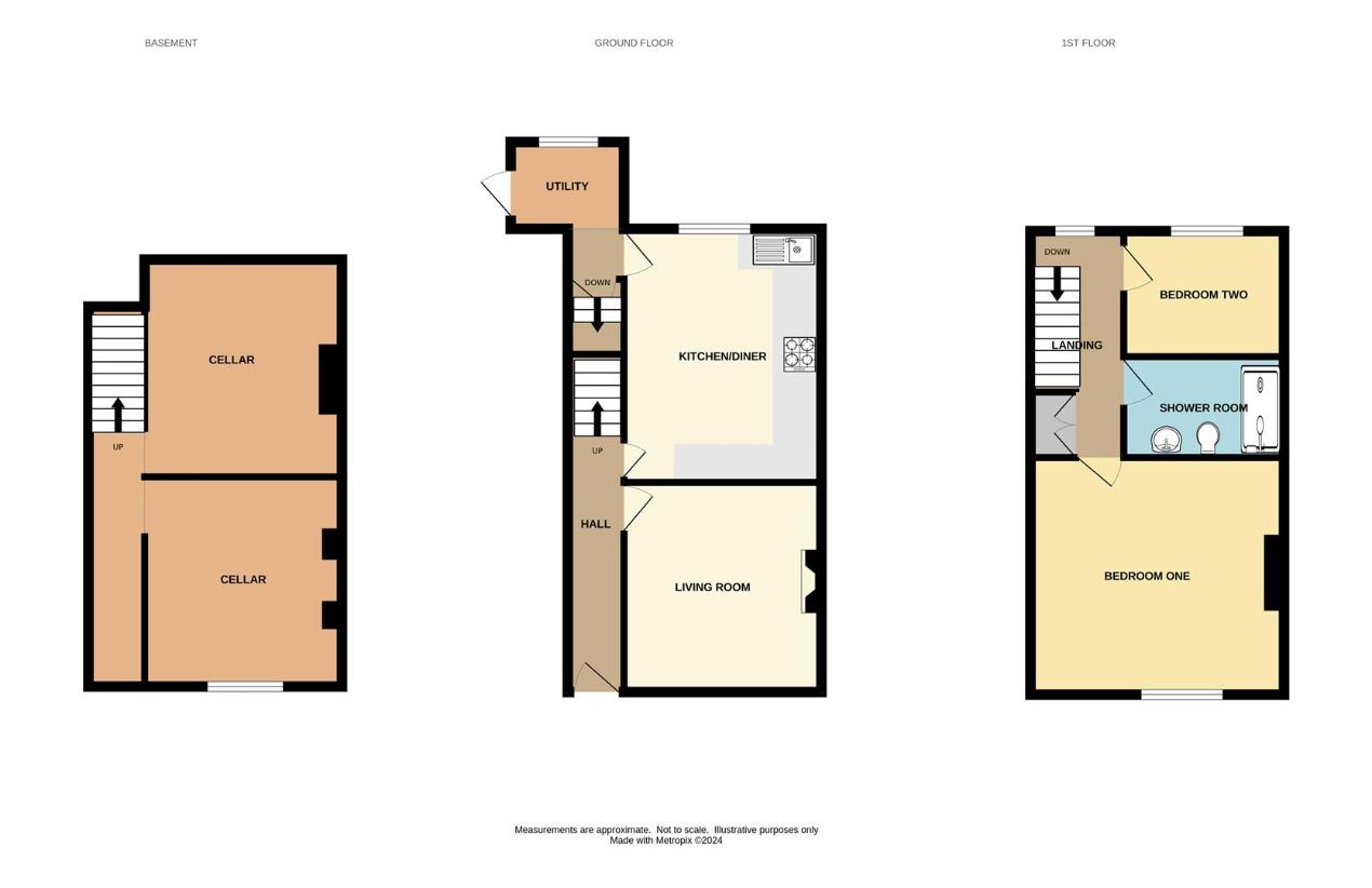 2 bedroom terraced house for sale - floorplan