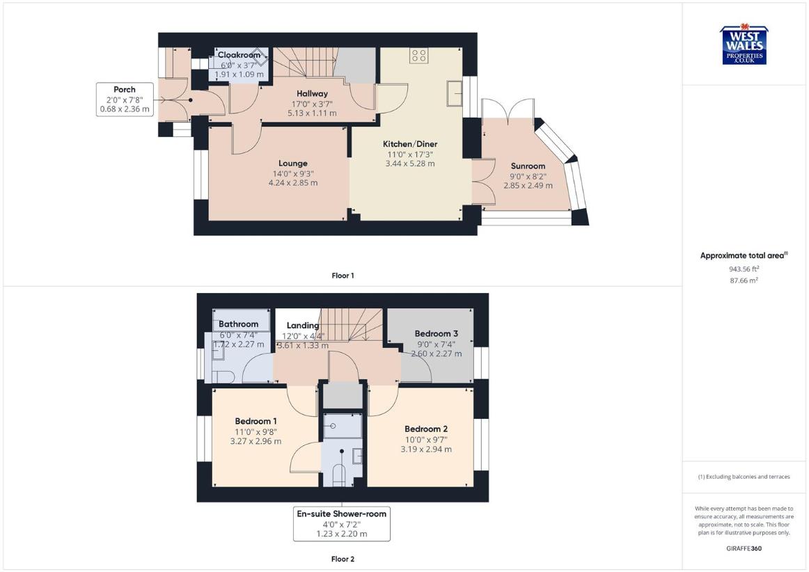 3 bedroom semi-detached house for sale - floorplan