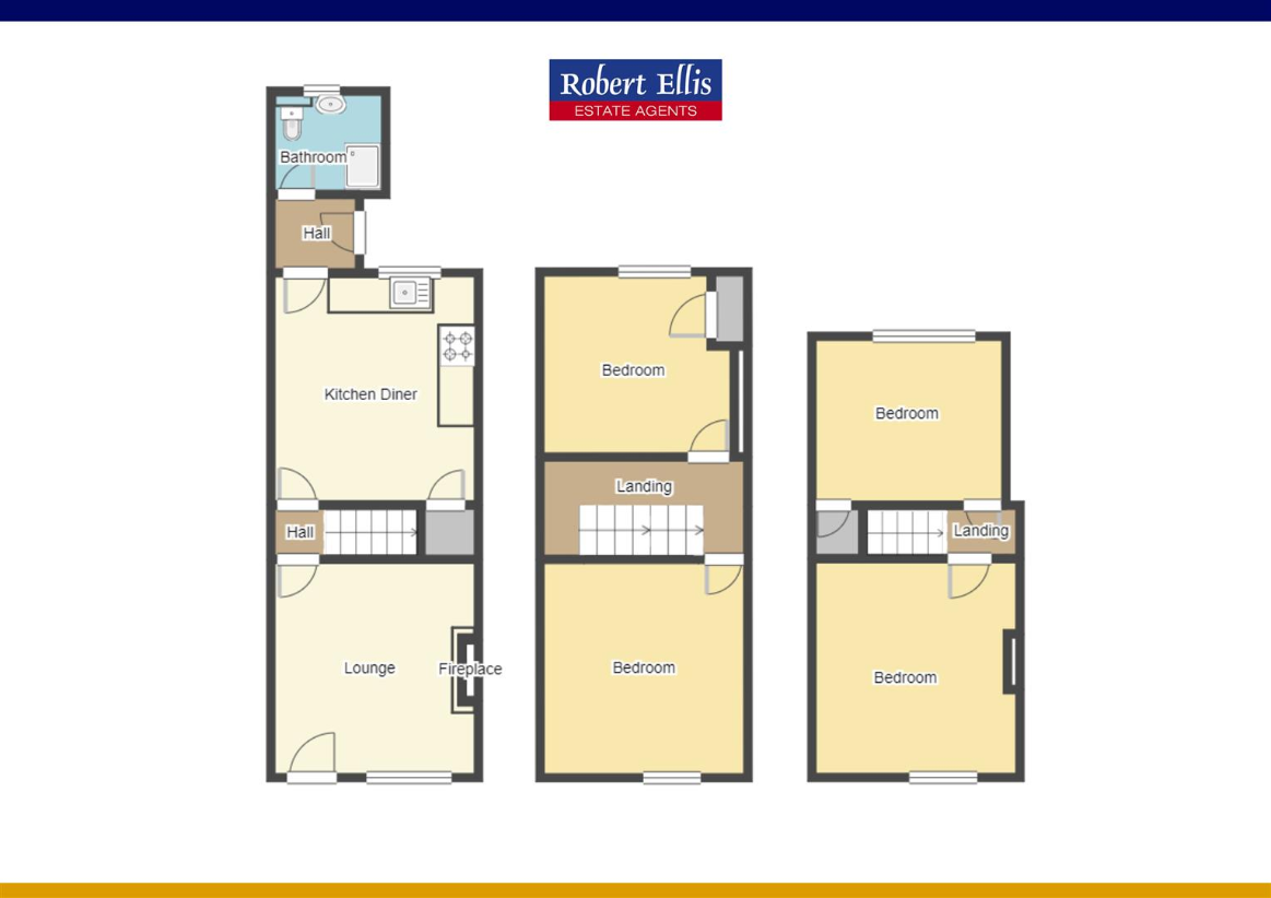 4 bedroom semi-detached house for sale - floorplan