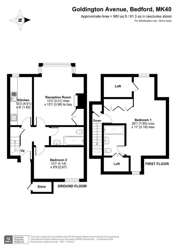 2 bedroom flat for sale - floorplan