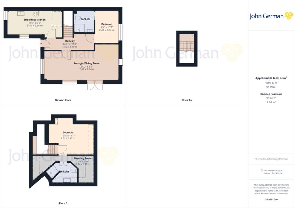 2 bedroom semi-detached bungalow for sale - floorplan