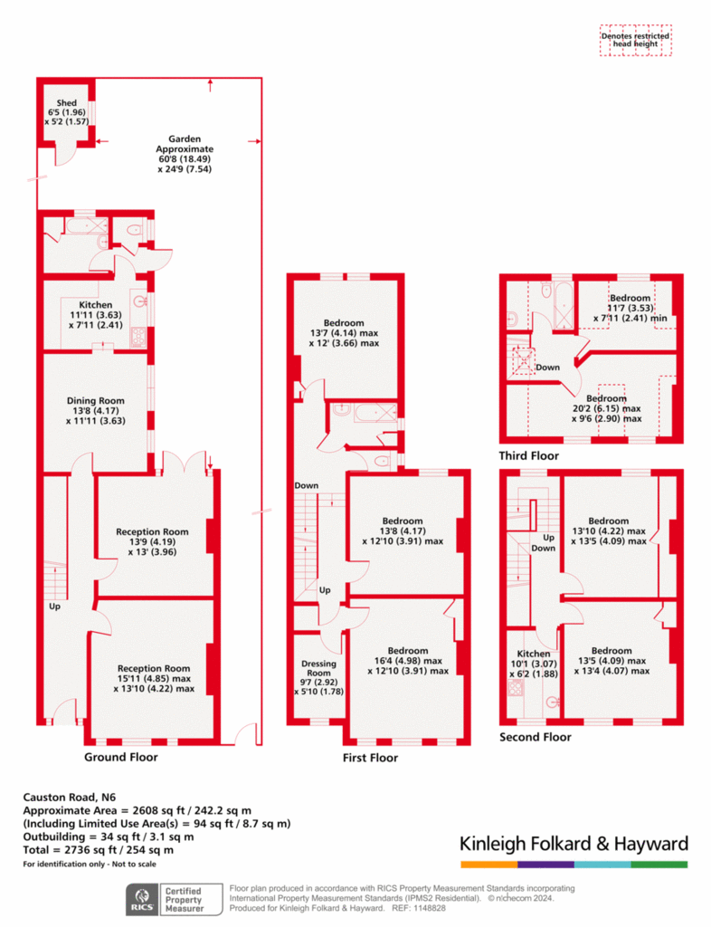 6 bedroom semi-detached house for sale - floorplan