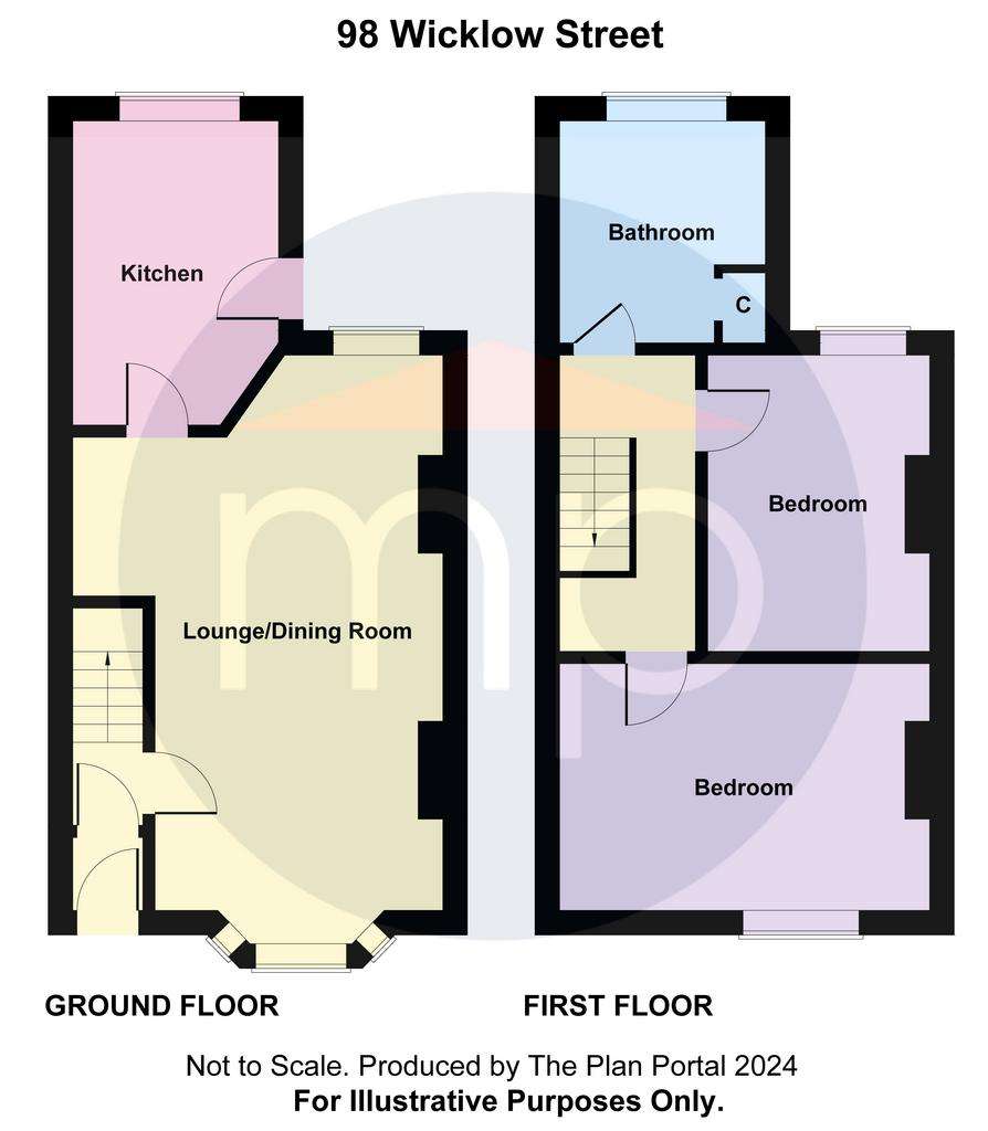 2 bedroom end of terrace house to rent - floorplan