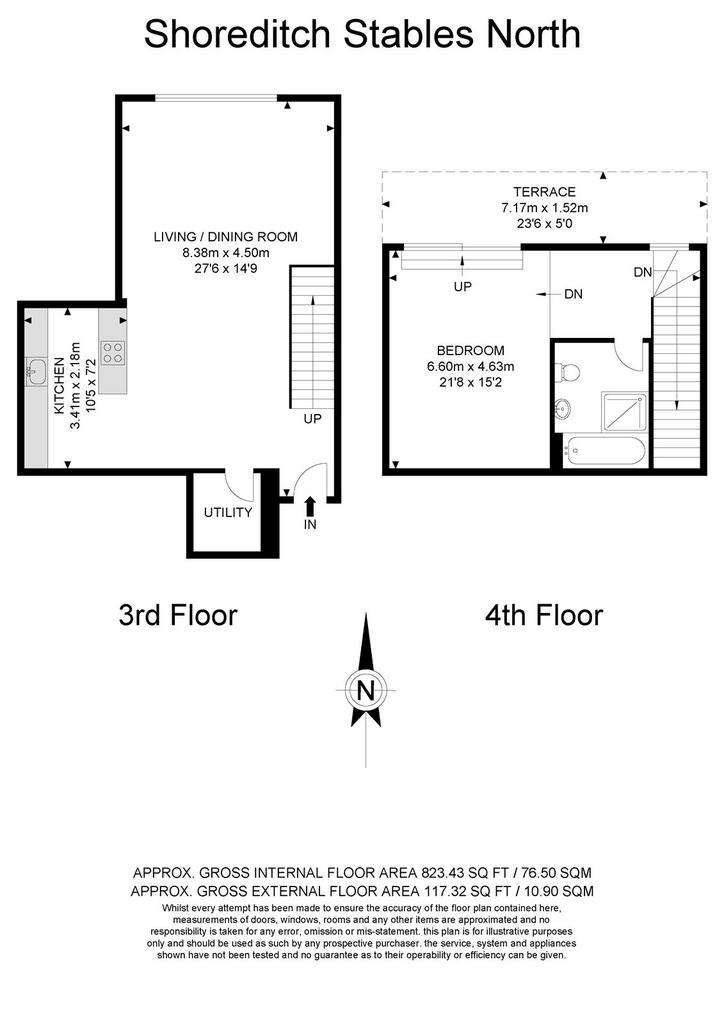 1 bedroom flat to rent - floorplan