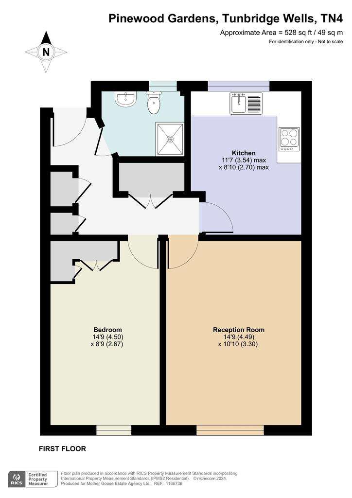 1 bedroom flat for sale - floorplan