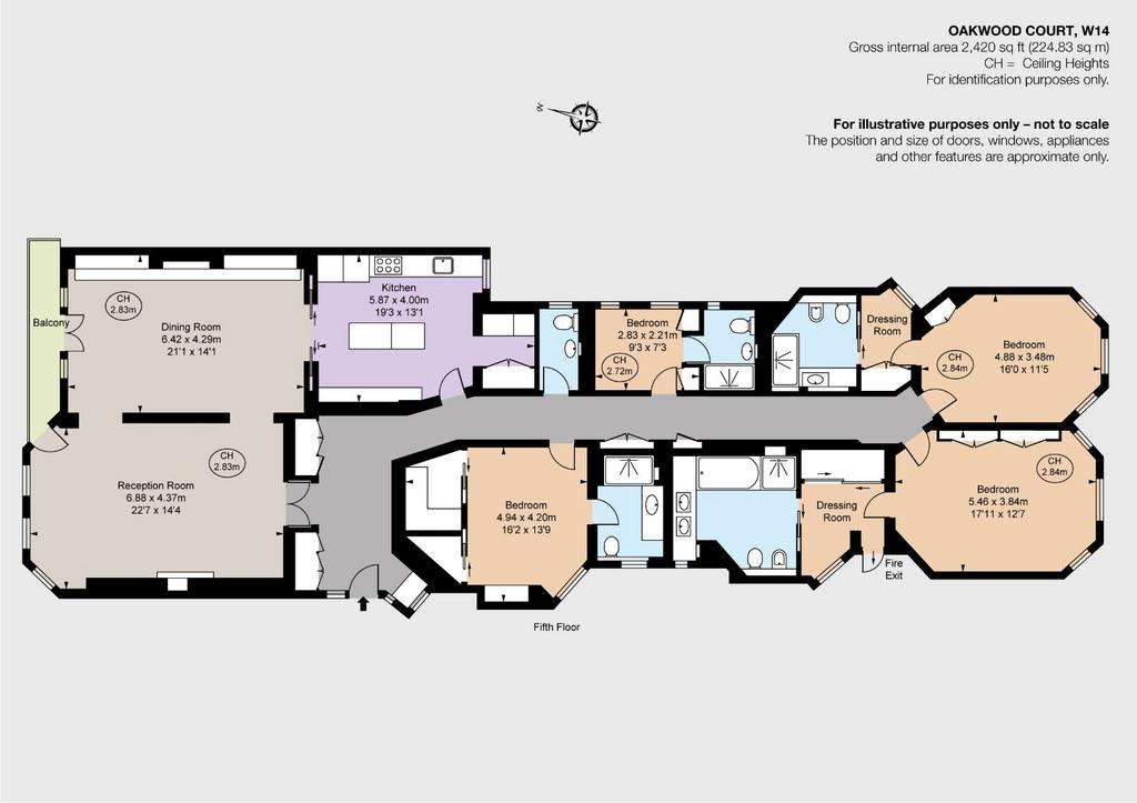 4 bedroom flat to rent - floorplan