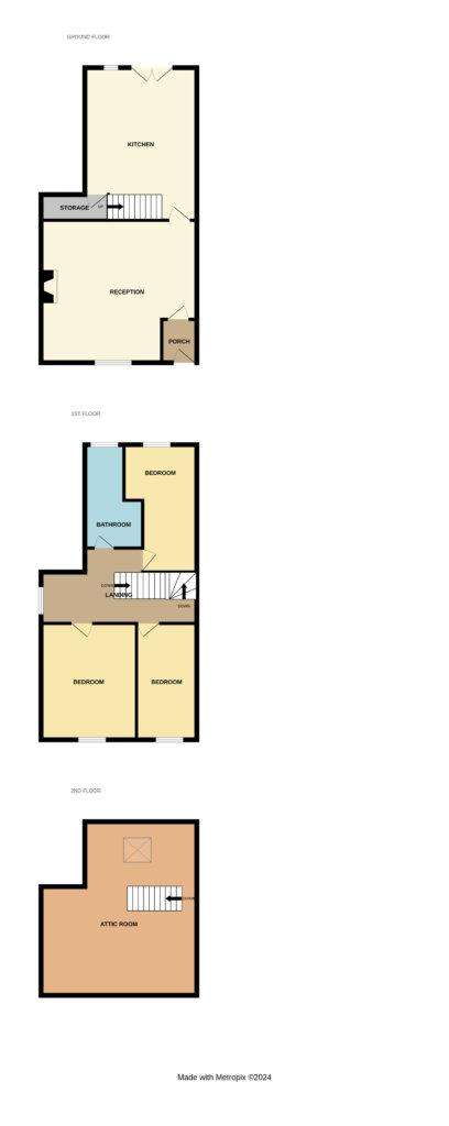 3 bedroom end of terrace house for sale - floorplan