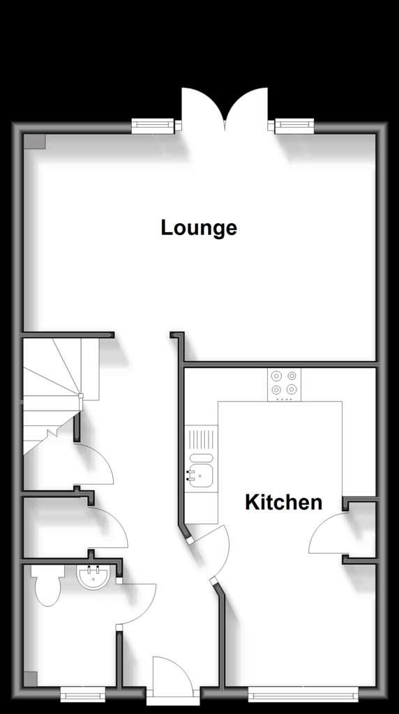 4 bedroom town house for sale - floorplan