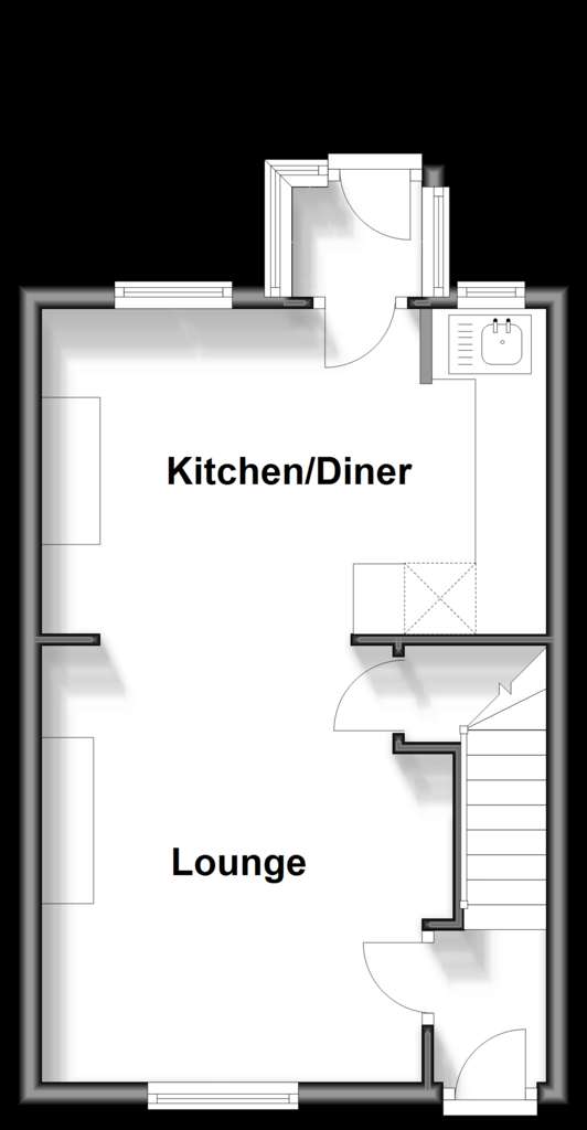 2 bedroom character property for sale - floorplan