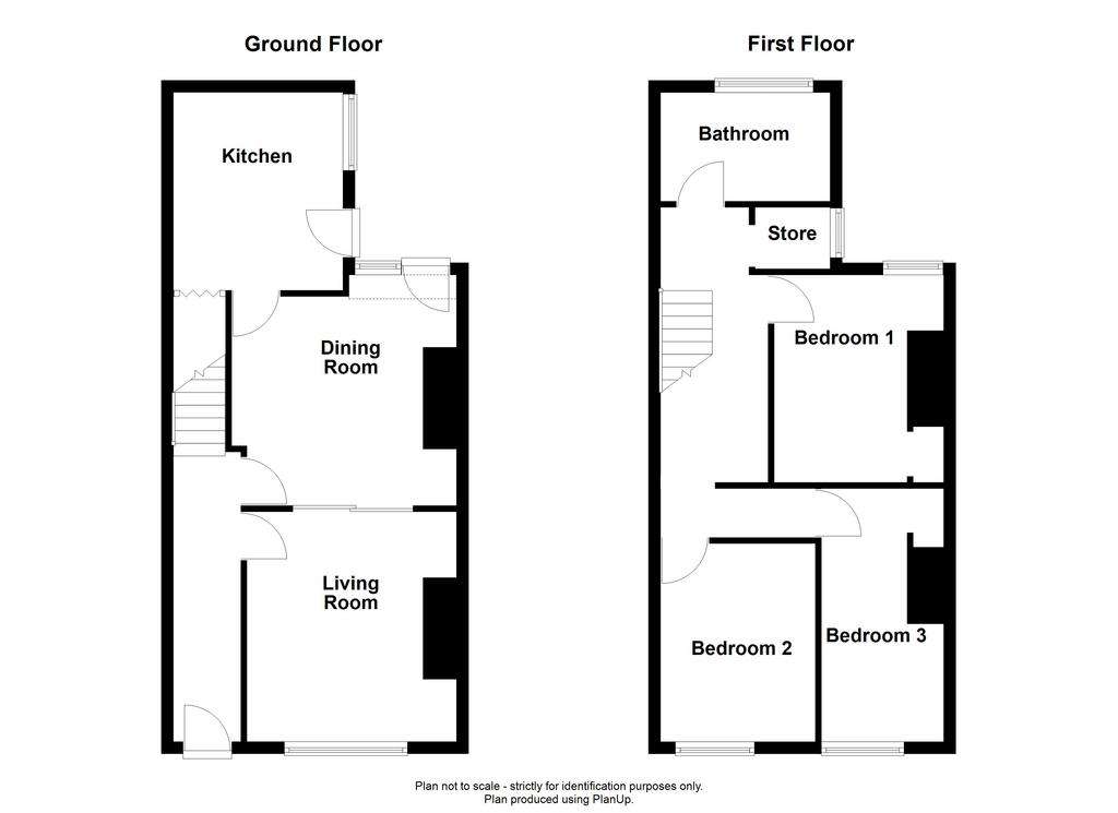 3 bedroom terraced house for sale - floorplan