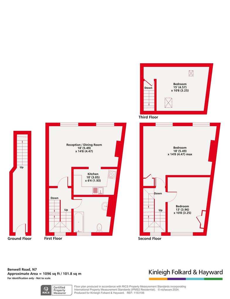 3 bedroom flat for sale - floorplan