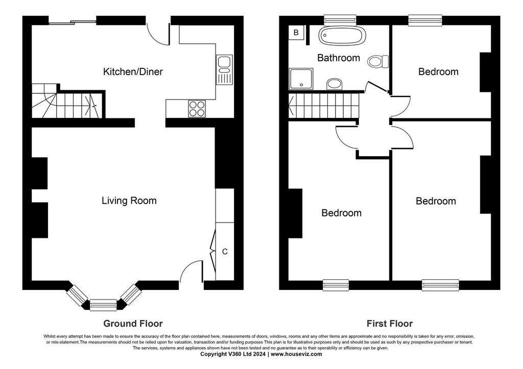 3 bedroom cottage for sale - floorplan