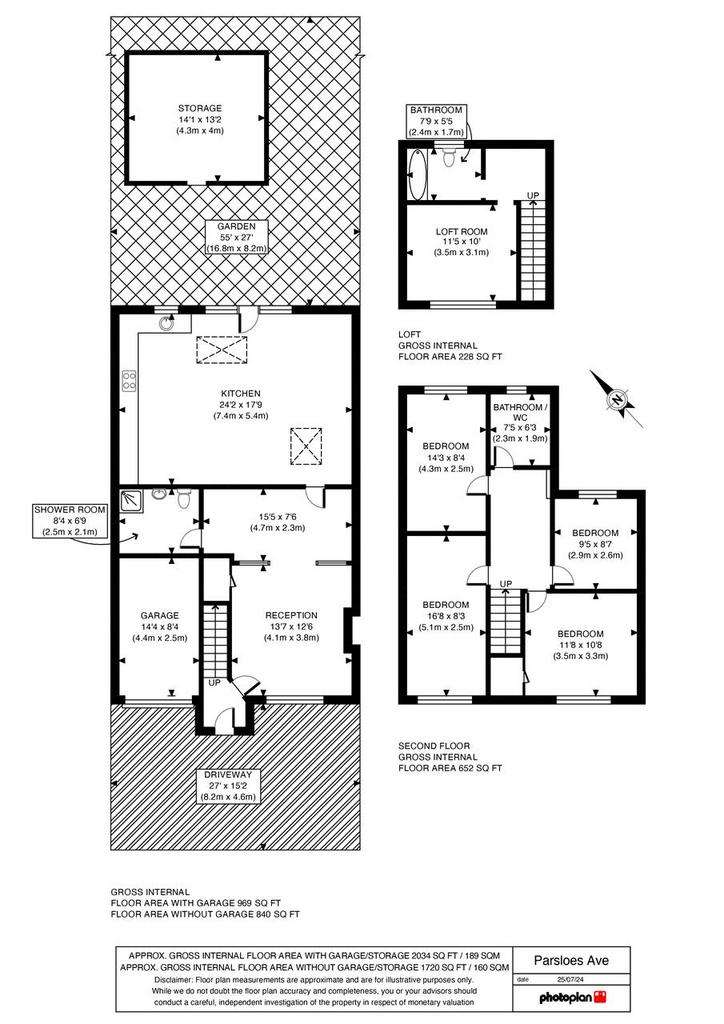 5 bedroom end of terrace house for sale - floorplan