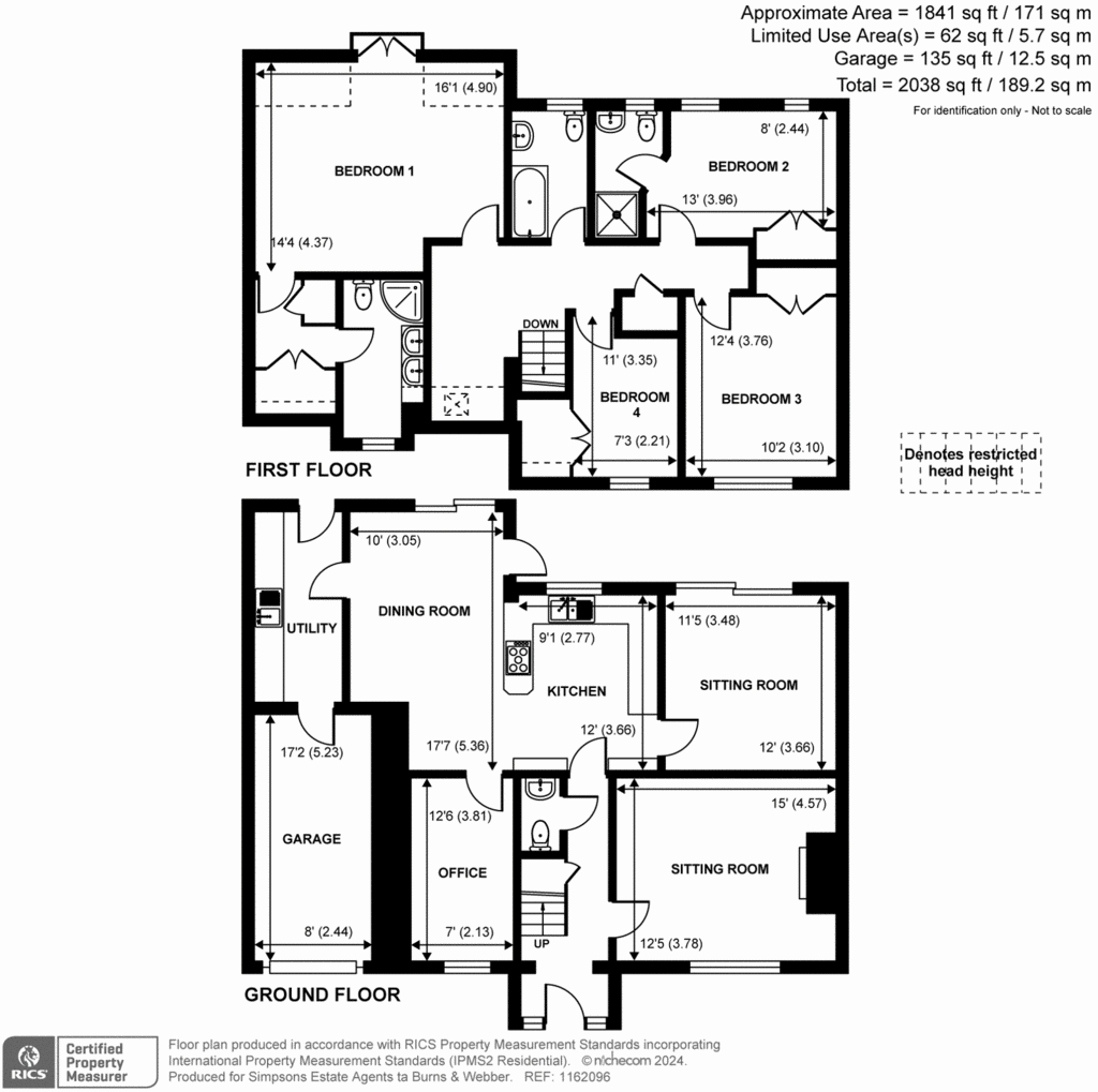 4 bedroom semi-detached house for sale - floorplan