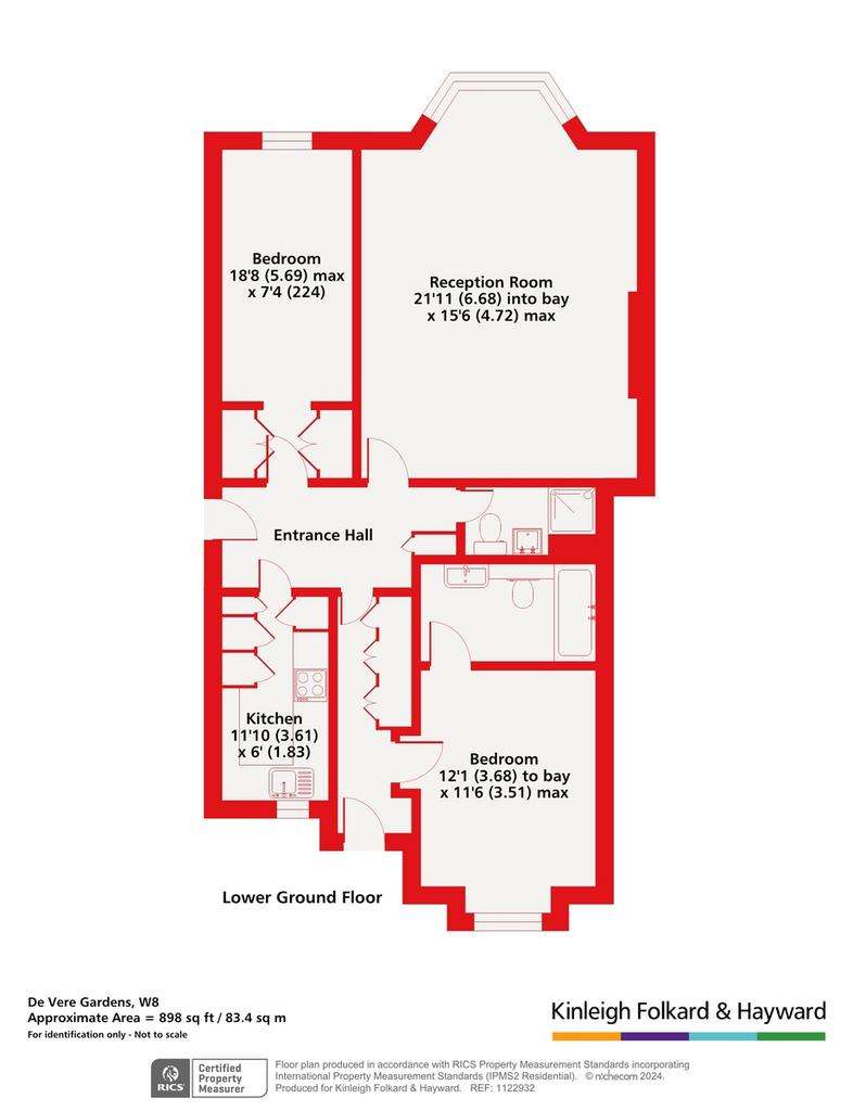 2 bedroom flat for sale - floorplan