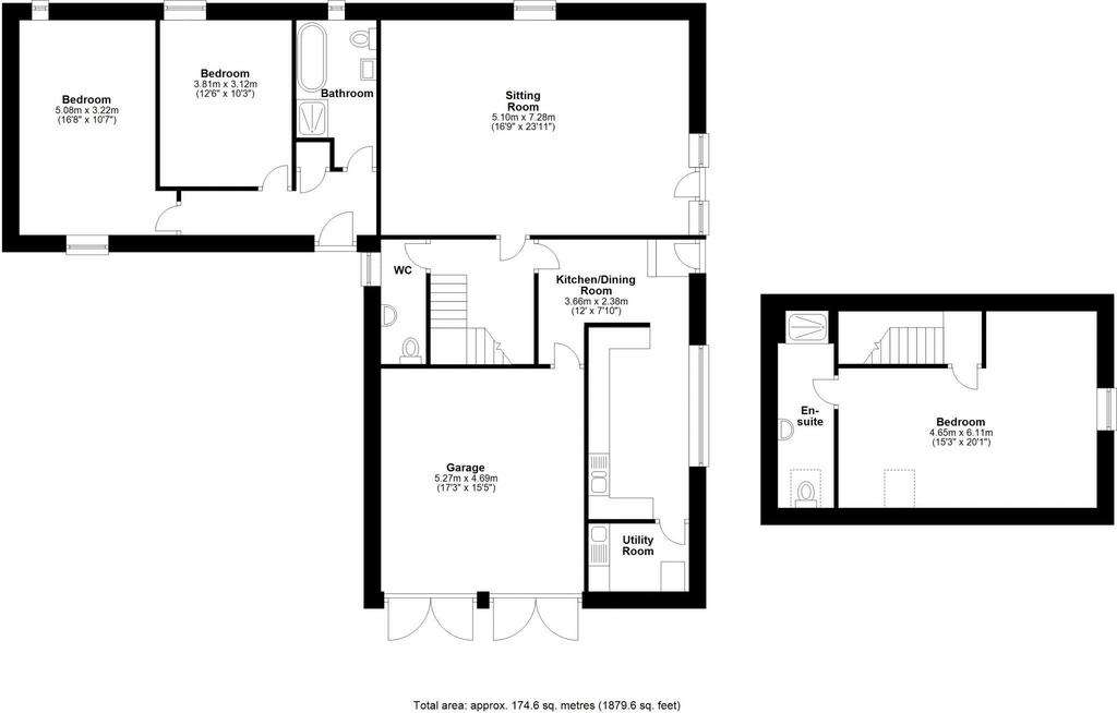 3 bedroom house for sale - floorplan